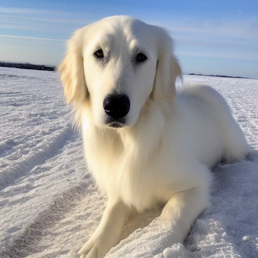 white-flat-coated-retriever